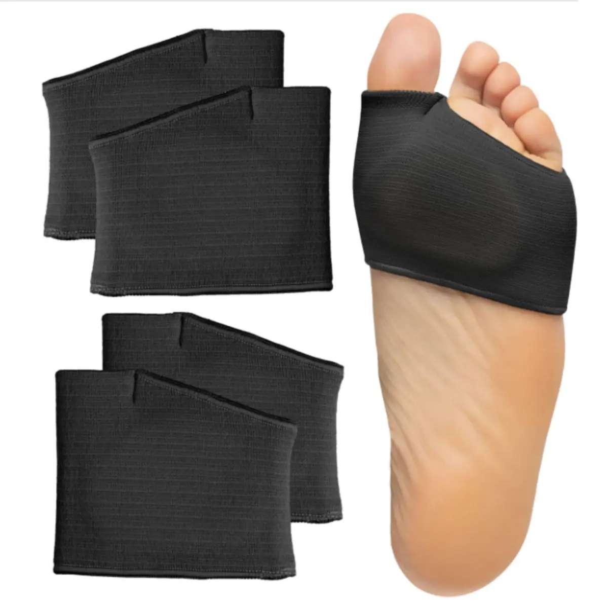 [Summervibes] 2 Pairs Metatarsal Pads for Men Women,Ball of Foot Support Cushions Set for Sesamoiditis,Metatarsalgia,Morton's Neuroma,Fabric Sleeves with Gel Inserts,Halloween Christmas Party Gifts,Hand Tools Kits
