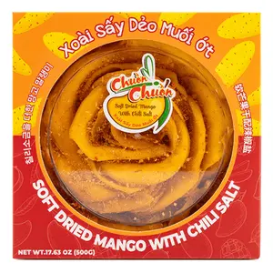 Dragonfly Soft Dried Mango with Chili Salt (Flower Shape) 17.63 oz