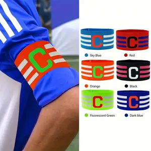 6pcs Football Captain Armbands, Essential Gear for Team Sports, Precise Positioning for Matches and Training, Must-Have for Captains