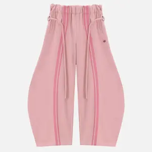 Aelfric Eden Stripe Super Baggy Sweatpants Oversized Barrel Pants Vintage Wide Leg Elastic Waist Lantern Trouser Unisex Basic Bottoms