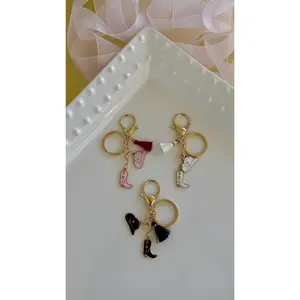 Saddle & Tassel Charm Keychain