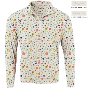 Golf Fresh Prints Men's Quarter Zip - Final Sale