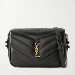 ‮ tneruaL tniaS sevY  ‬ Chic L-o-u L-o-u Mini Flap Messenger Bag, Fashion Luxury Chevron Soft Leather Underarm Chain Bag | Good Condition.