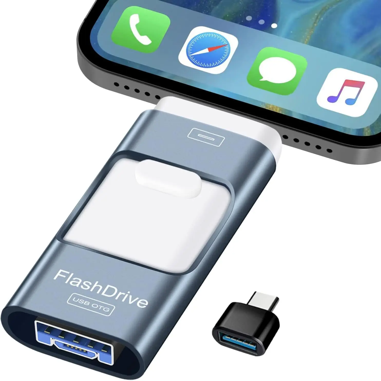 4-in-1 USB Type-C Memory Stick, Photo Stick, External OTG Thumb Drive, Portable Flash Drive, USB Drives for iPhone, iPad, Android & Computer, USB Flash Drive Storage