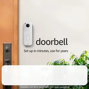 All-new Blink Video Doorbell + Mini 2 – Motion & chime alerts, HD viewing, and two way audio. Sync Module Core included – 1 camera system + Mini 2 (White/White)