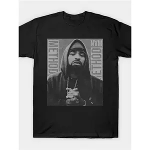 Method for Man Retro Rapper Graphic T-Shirt for Men & Boys - Premium Classic Fit Short Sleeve Tee with Vintage Hip-Hop Design, Black, Perfect Gift for Father's Day, Holidays & Casual Wear