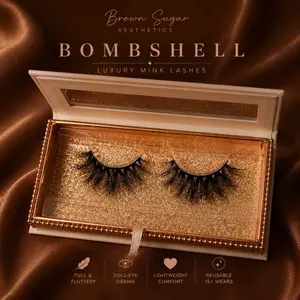 Bombshell Strip Eyelashes, Makeup False Lashes for Beauty & Personal Care