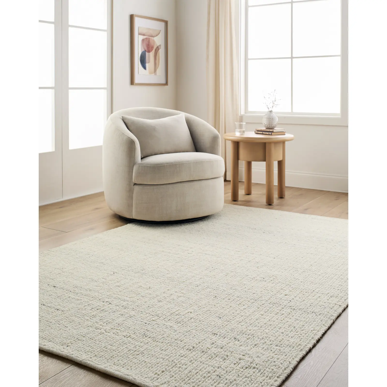 Livabliss Bern Handmade 100% Wool Bohemian Style Area Rug - Decorative Living Room Rug, Premium Household Textile Carpet, Area Rugs