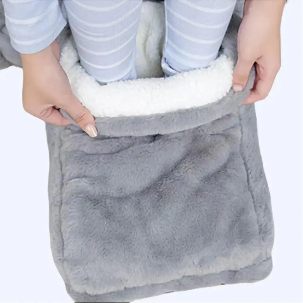 Fleece Electric Heater Foot Warmer – Soft & Adjustable Heated Foot Warmer