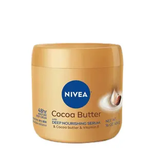 NIVEA Cocoa Butter Body Cream 16 Ounce with Deep Nourishing Serum, Moisturizing & Cocoa Butter & Vitamin E Comfort Moisture Daily