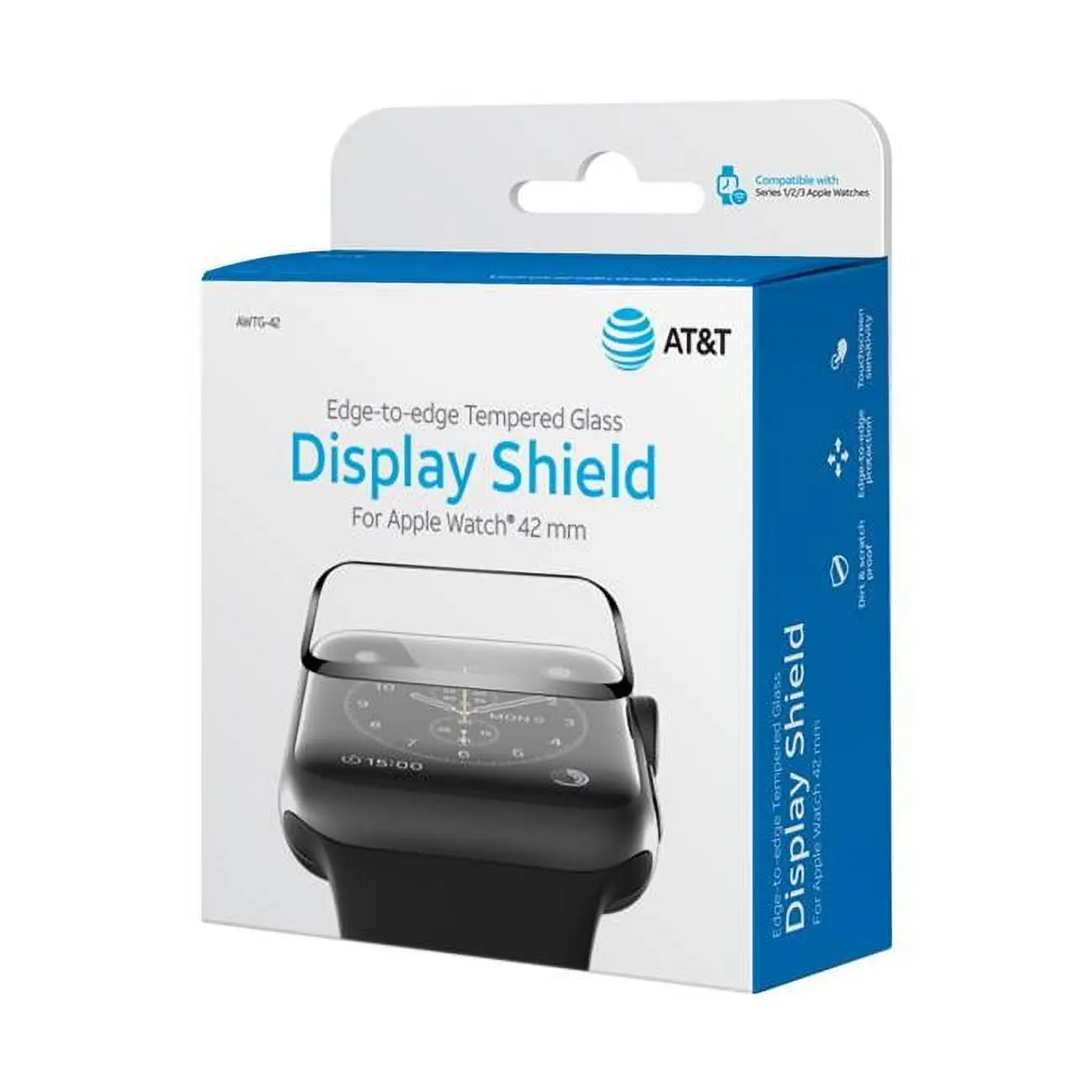 212 MAIN 42 mm Tempered Glass Display Shield for Smart Watches, Curved, 3D Touch Compatible, Oil-Repelling Coating, Premium Protection