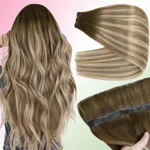 [24inch only $99] Youngsee 16-28 inches butterfly weft hair extensions ovo weft genius pu weft  hole butterfly  hair extensions human hair XO weft human hair extensions straight hair real human