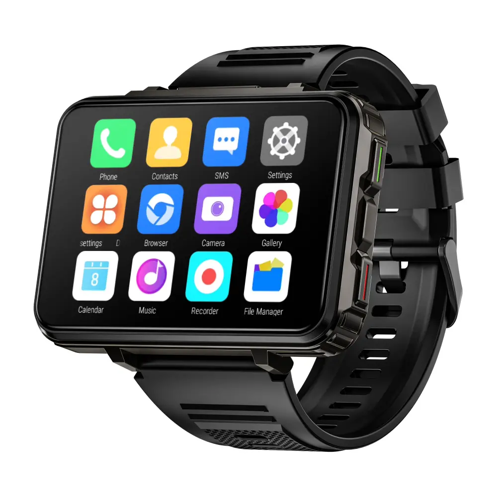 LOKMAT Android 10.7 Smart Watch - Business Style Wearable Device, 2.4-inch Large Screen, Flashlight, Dual Cameras, App Download Support, Aluminium Body, Magnetic Feature, Expandable Memory, Smartphone Connectivity