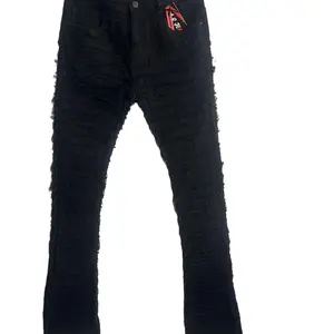 'Stacked Jeans' - Double Layer Denim Men's Bottoms
