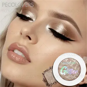 Brighten Shiny Eyeshadow Palette,Glitter Texture Highlighter Palette, Pearlescent Shimmer, Natural Finish, Highlighting Eye Makeup & Face