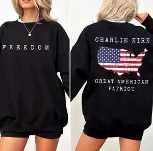 [NEW COLLECTION] Great Amreican Patriot Charlie Kirk Freedom Sweatshirt, Rest in Peace Charlie, Charlie Kirk Memorial T-Shirt, Republican Shirt, Patriotic American Shirt, Trending - TShirt, Sweatshirt