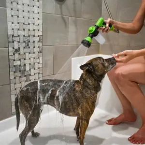 Enhanced Pet Shower Kit – 5-in-1 Adjustable High-Pressure Nozzle Set for Efficient Pet Bathing, Deshedding & Cleaning – Ideal for Home & Outdoor Use products dog Grooming Supplies