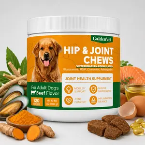 Hip and Joint Chews for Senior Dogs with Glucosamine HCL, Chondroitin, Green-lipped Mussel, Ashwagandha for Anti Inflammatory, Mobility Support, Muscle Maintenance, Joint Comfort (240 Ct)