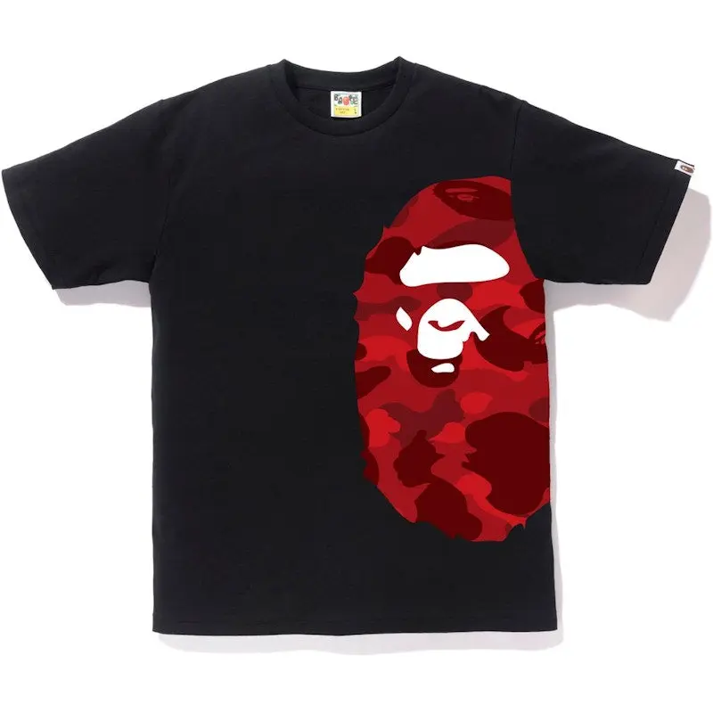 BAPE Color Camo Side Big Ape Head Tee Black/Red (men) by StockX