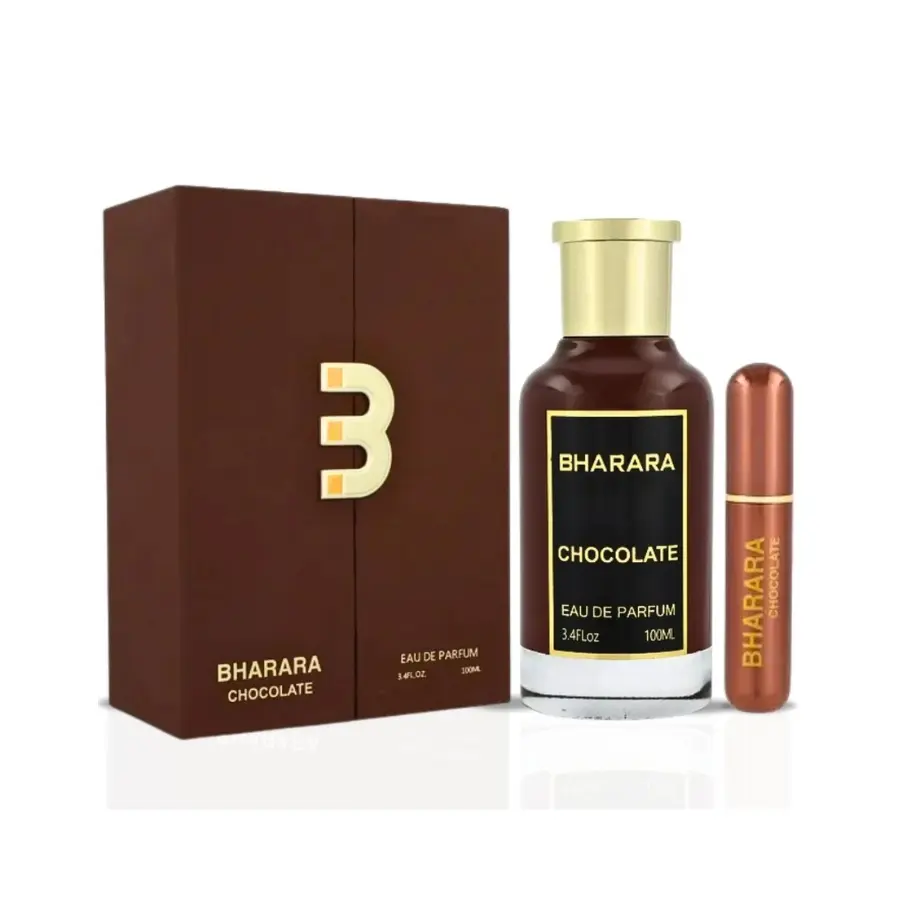BHARARA Chocolate Eau de Parfum (EDP Liquid) - Unisex Aromatic Scent with Captivating Gourmand Notes of Vanilla Scents, Praline & Oud, Long-Lasting 100ml/3.4oz Fragrance with Box