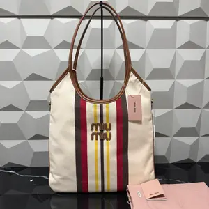 Pre-owned miumiu Canvas Shoulder Bags 7.8'' R1969 Shoulder Bag C14043875318 0123 T1 Qiqi