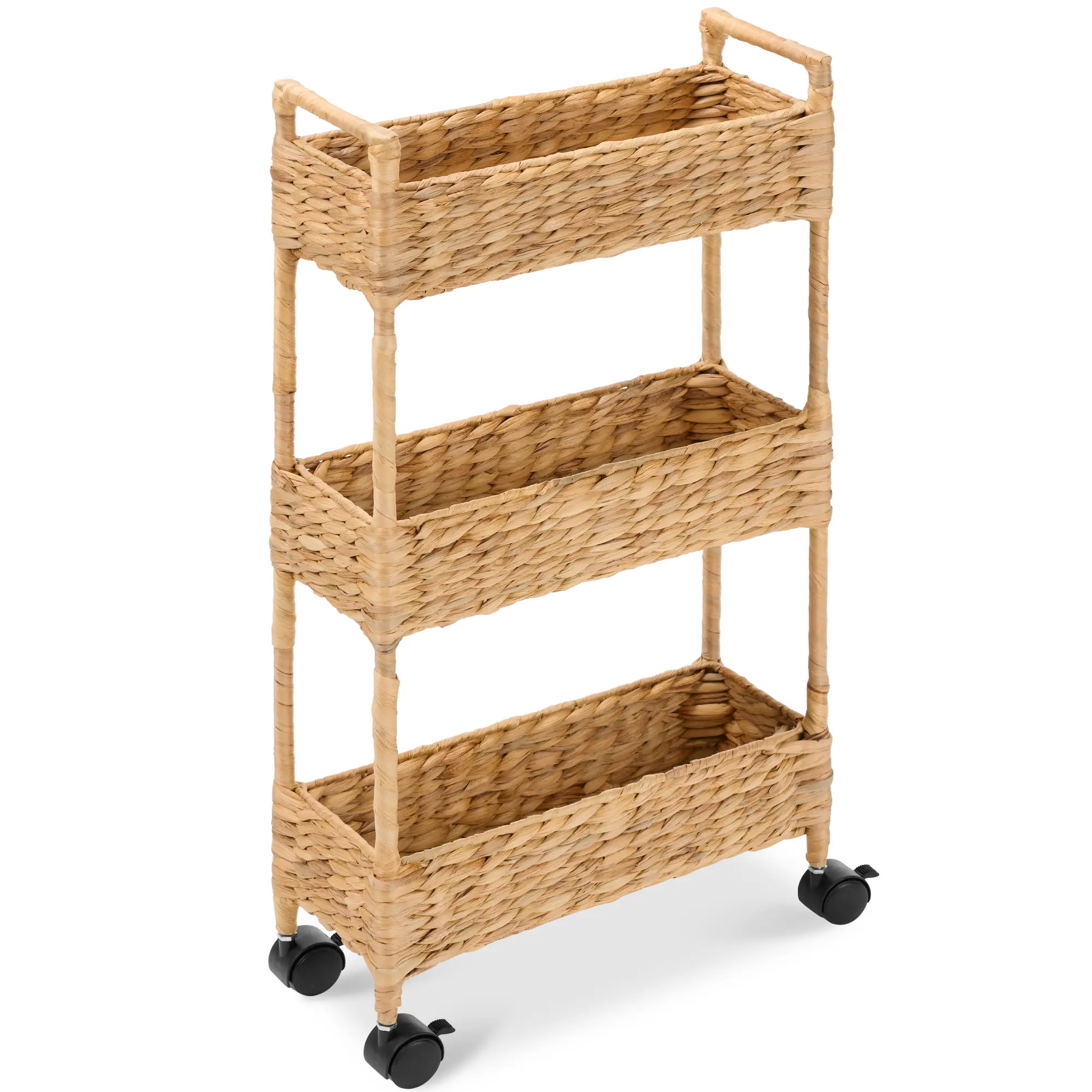 Best Choice Products 3-Tier Slim Rolling Nursery Caddy w/Wheels, Utility Cart for Storage Organization