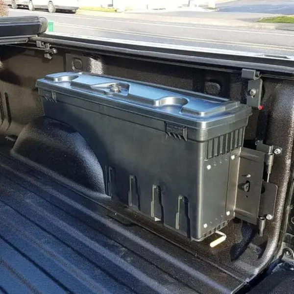 G-PLUS Upgraded Durable Truck Bed Storage Toolbox, Right-Fit Truck Accessories & Stuff for Chevy/GMC Silverado Sierra 2007-2018, Automotive Interior Molding Brackets, Durable Toolbox, Stuff For Truck