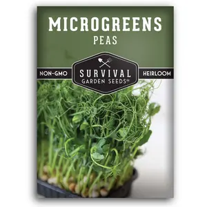 Sugar Peas Microgreens Seeds - Non-GMO Vegetable, Non-GMO Survival Garden Seeds