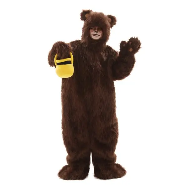 Kid's Deluxe Furry Brown Bear Costume