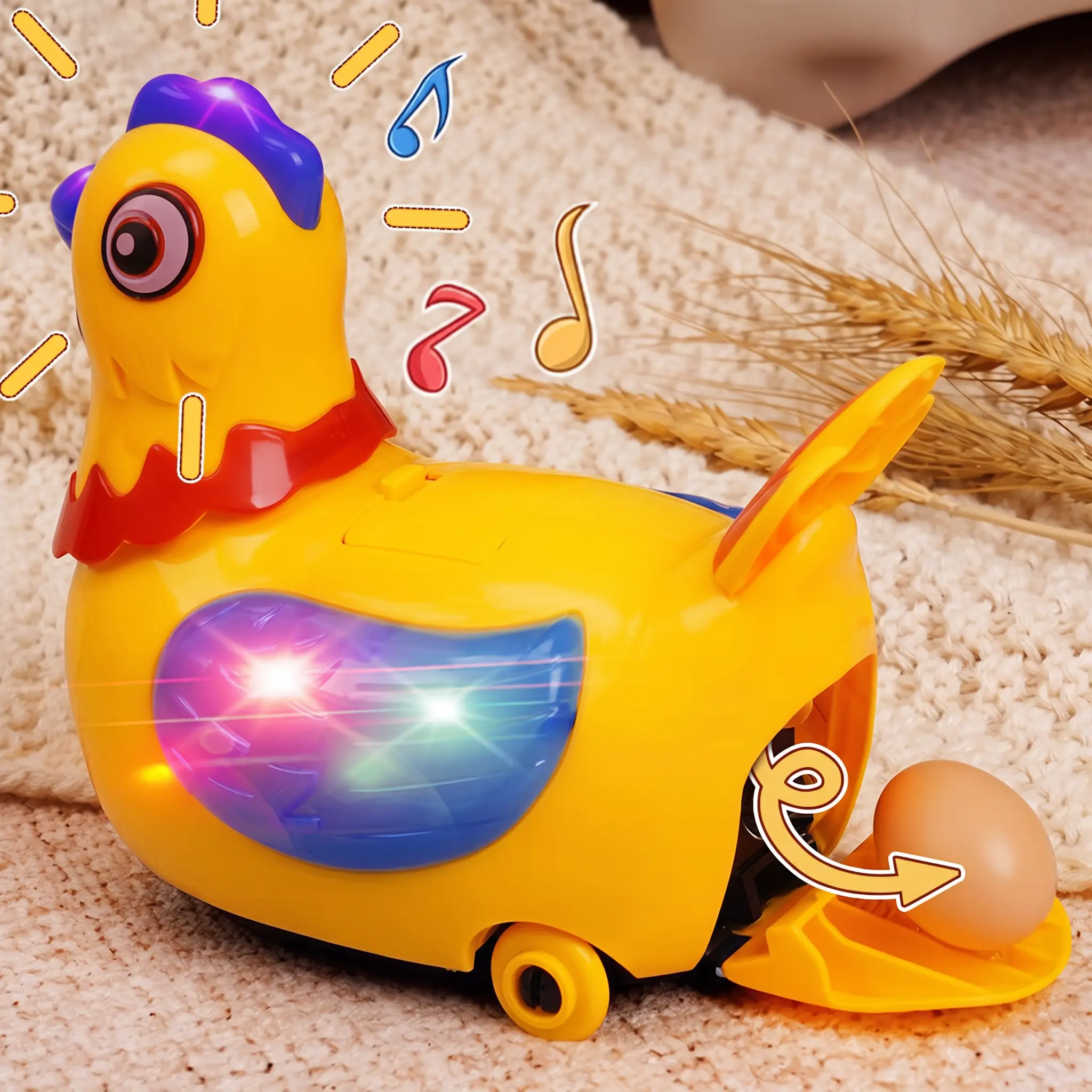 Novelty Chicken Toy with Music for Kids' Entertainment & Playtime
