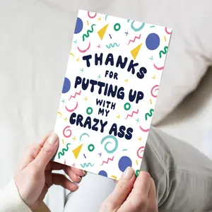 Funny Thank You Card Hilarious Assorted Cards for Saying Thanks With Envelopes