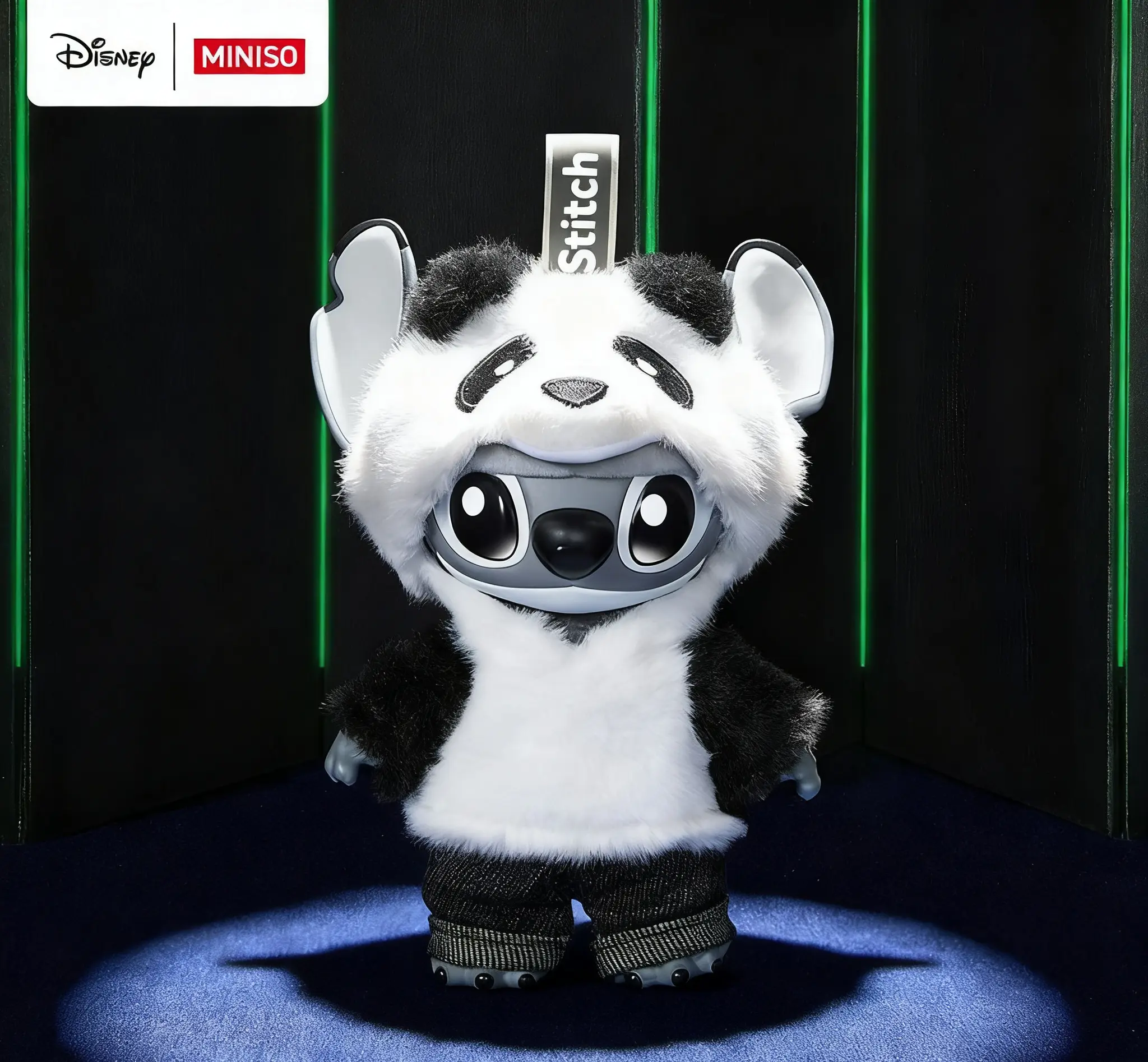 MINISO Disney Lilo & Stitch GenZ Street Style Panda Vinyl Plush Toy - Collectible Doll, Cuddly Doll Gift, Huggable Stuffed Animal, Cute Cartoon Style Stuffed Toy, Birthday Gift for Teens #StitchPlush #LiloAndStitch #DisneyToy