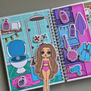 Huge size!!! surprise like L.O.L. Dollhouse Activity Book for Girls: Stylish Paper House with Clothes and Dress Up Dolls