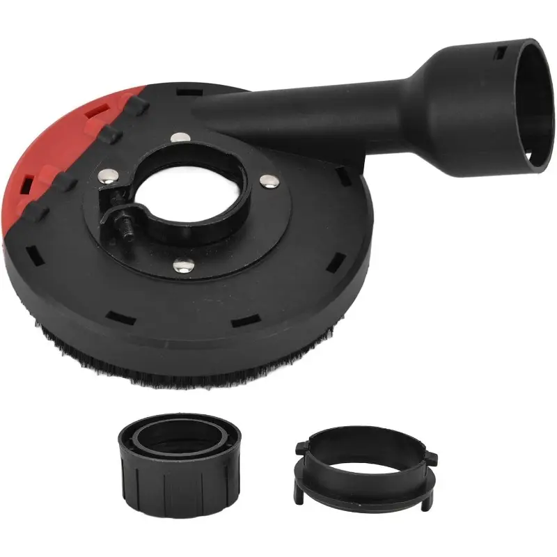 1pc Angle Grinder Dust Shroud, Adjustable Fit High Efficiency Dustproof Shroud for 4inch/4.5inch/5inch Grinders, Compatible with 4.5 Grinding Disc, Dust Control
