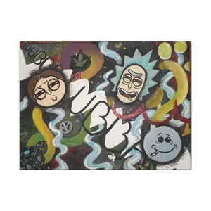 Canvas Print - Rick and Morty 420 Friendly Art