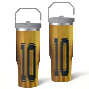 Portable 30oz Stainless Steel Vacuum Insulated Travel Mug with Lid, Travel Tumbler, Perfect Valentine's Day Gift, Christmas Gift, Halloween Gift