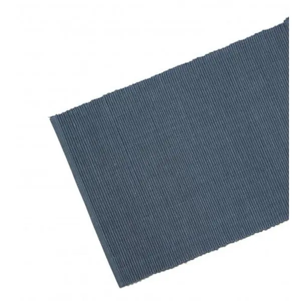 Ribbed Table Runner, 13x36 in Rectangular Ribbed Cloth, Moss Green, for Modern Home Decor & Home Kitchen