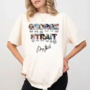 George Strait Lyrics Shirt, Country Music Tour Tee, Oversized Cotton Top, Fashion Cotton, Full Colors, Full Sizes, For Men, For Women