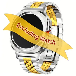 Suitable For Samsung Galaxy Watch Ultra 7 Stylish Business Sports Stainless Steel Breathable Seven-bead Strap 47mm Watch Straps Smartwatch Strap Smart Watch Accessories