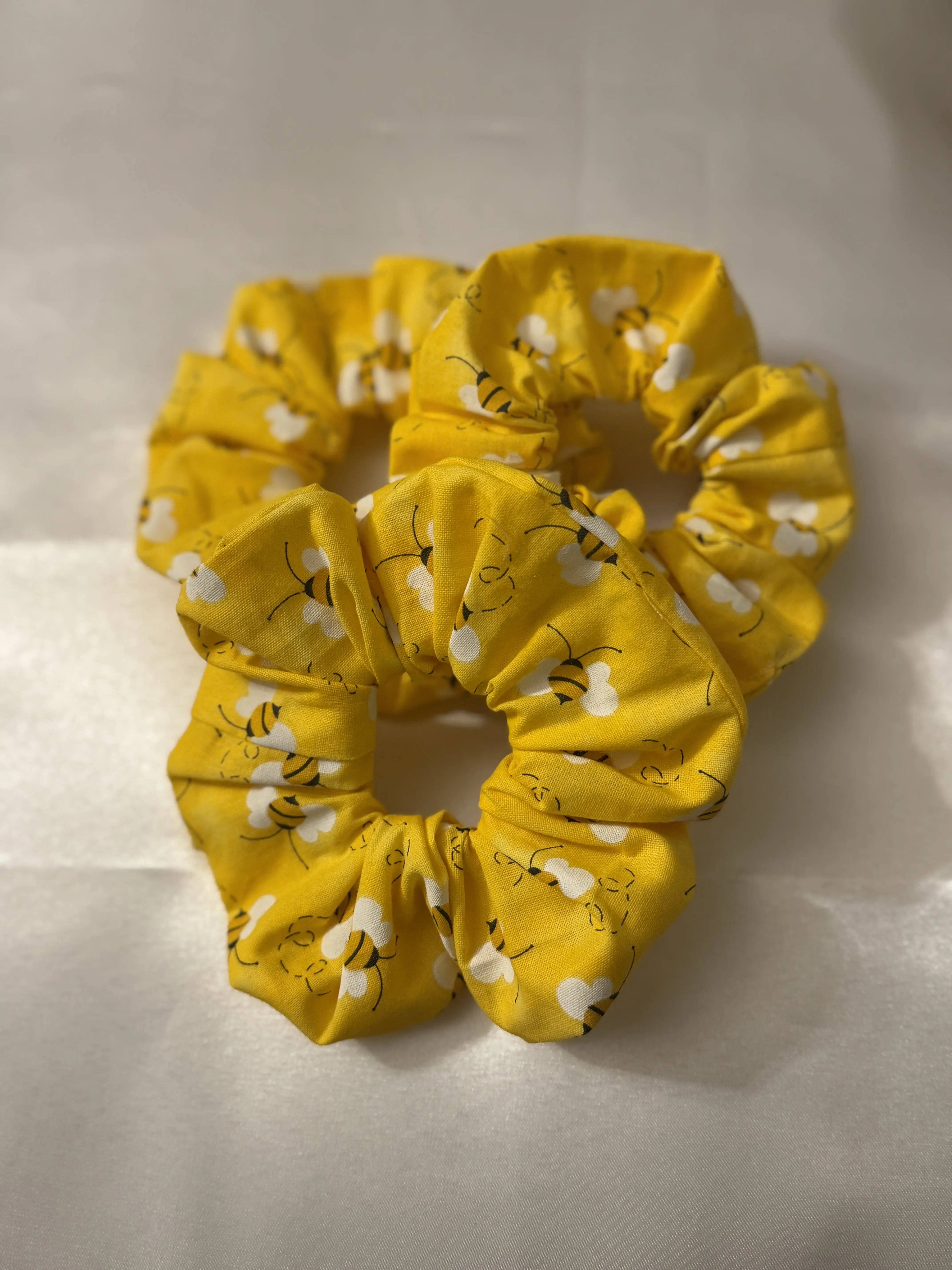 Set of 3 Honey Cotton Scrunchies