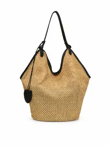 Summer Straw Tote Bag for Women, Large Capacity Beach Shoulder Bag, Woven Raffia Hobo Bag, Travel Vacation Crossbody Handbag, Casual Boho Style