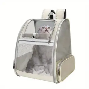 Chunky Cat Travel : Extra-Large & Highly Breathable Cat Backpack, 41cm × 35cm × 29cm – Pet Travel Essential