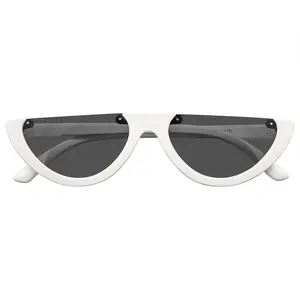 Clout Goggles Cat Eye Sunglasses Vintage Half Mod Style