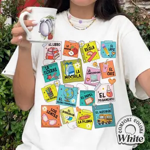 Spanish Teacher Comfort Colors Shirt, Bilingual Teacher Gift, Maestra Tee, Dual Language Shirt, Fun Teacher Apparel, Esl Teacher