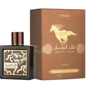 Lattafa Qaed Al Fursan Untamed for Unisex Eau de Parfum Spray, 3.04 Ounce