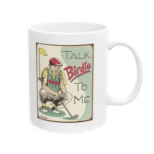 Vintage Birdie Illustration Mug | Retro Art Coffee Cup