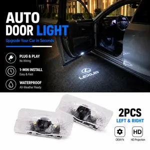 2PCS LED Door Welcome Light for Lexus, Ultra HD Car Door Projector Lights, Plug & Play, No Wiring, Bright Clear Projection