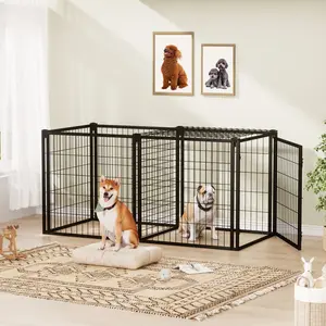 Dog Crate 47.2" /63"Dog Kennel for Small Medium Dogs, Puppy Dog Playpen with Top, Pet Cage, Indoor, Black.mental