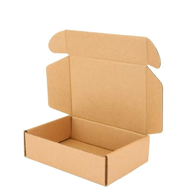 Brown Corrugated Cardboard Storage Boxes (6x4x2 in) - 10/20-Pack, High-Quality Material, Moderate Compression, Multifunctional Organiser, Portable for Office Mailing, Small Electronic Products Storage, Brown Appearance