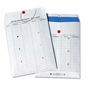 Quality Park Products QUA63663 Anti-Microbial Inter-Office Envelopes - 10in.x13in., White, 5 Columns, Guard Against Bacteria, Odor Protection, Ruled